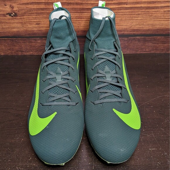Nike Vapor Untouchable Pro 3 Men\'s 16 Michigan State PE Green Cleats AQ8815-300 main image 9